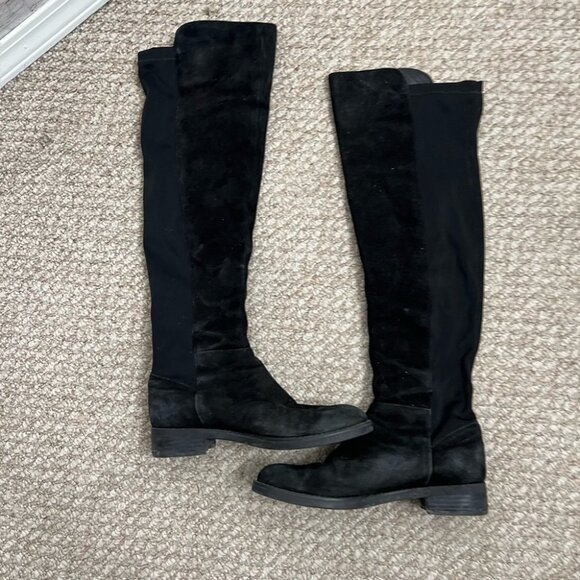 P324. Blondo Black Over the Knee Boots Sleek Design - Picture 2 of 16